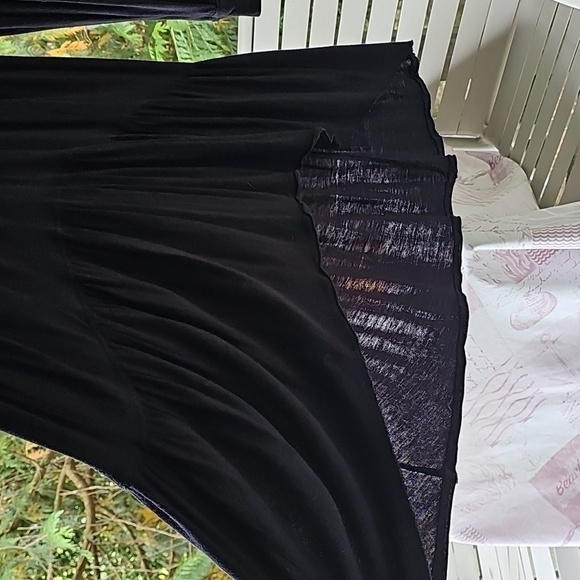 FREE PEOPLE TIERED TUNIC LONG DRESS IN BLACK - Picture 7 of 16